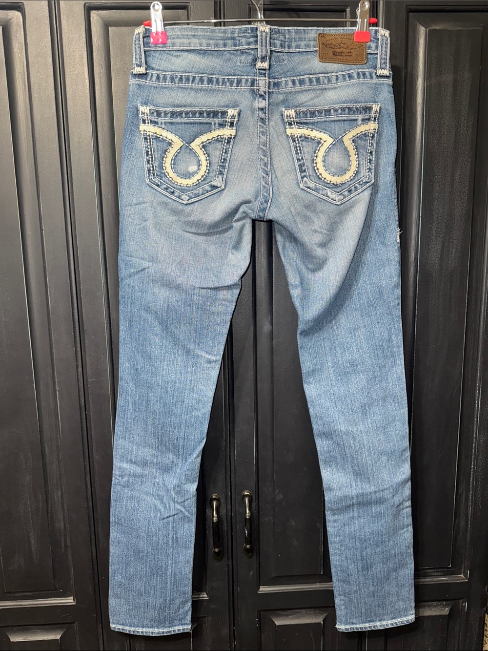 Women’s Big Star Liv Light Blue Denim Jeans with Embroidered Back Pockets